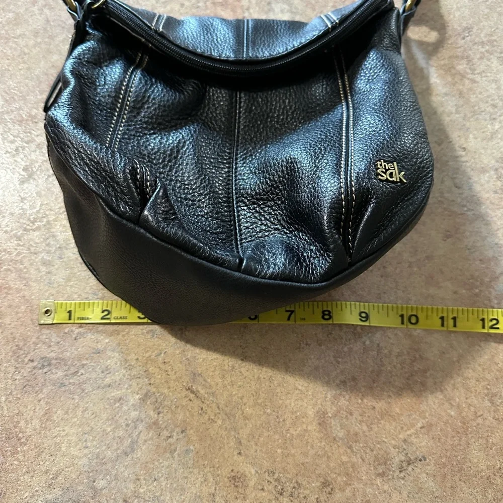 The Sak Black Leather Hobo Bag